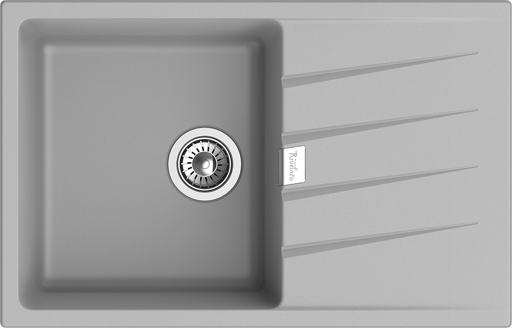 RIVELATO Мойка RAUM 78  1-чаша 780*500мм grigio metallizzato арт.