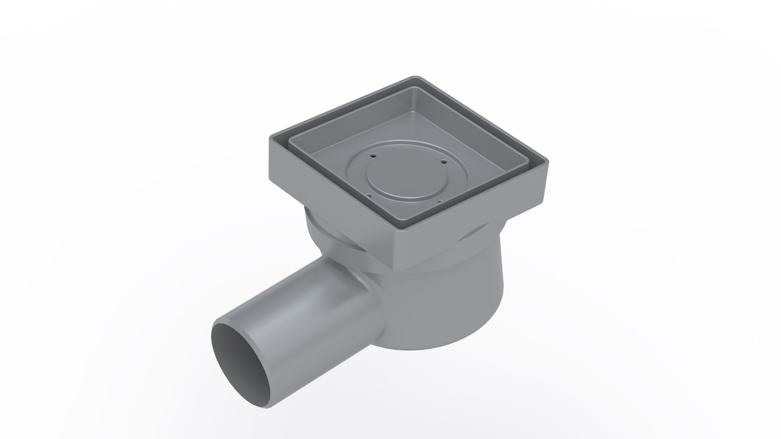 Трап водосток напольный TREND Keramik 100*100 под керамическую плитку, D50 боковой, BERGES