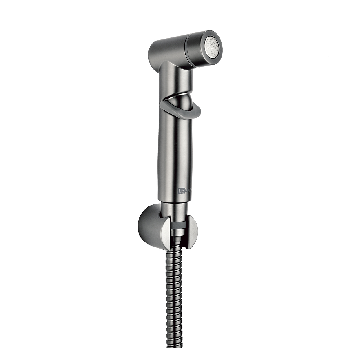 Лейка гигиеническая с плавной регулировкой напора, графит, LM, LM8088GM