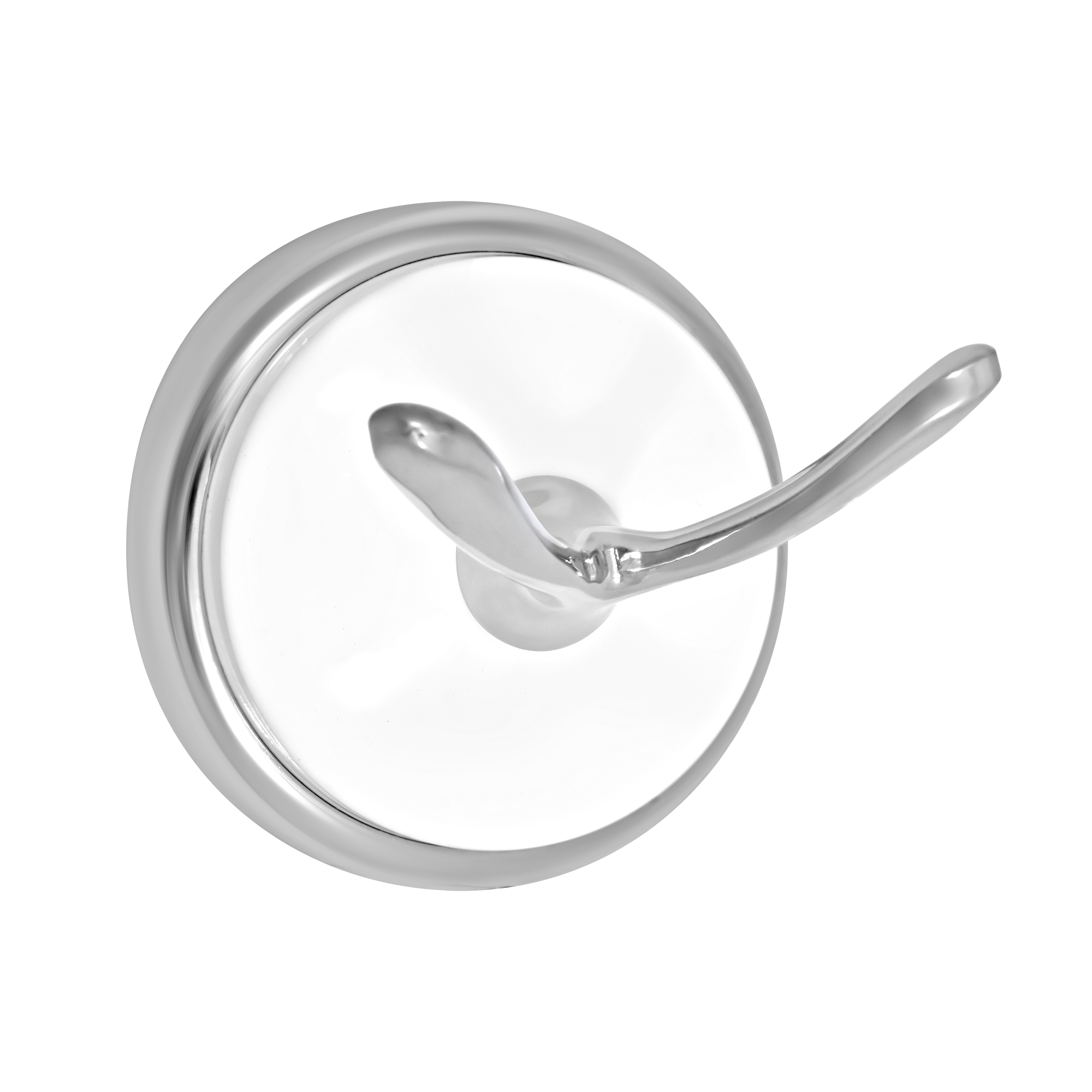 Крючок двойной "Solinne", B-51101-2, хром-белый, Коллекция Blanco