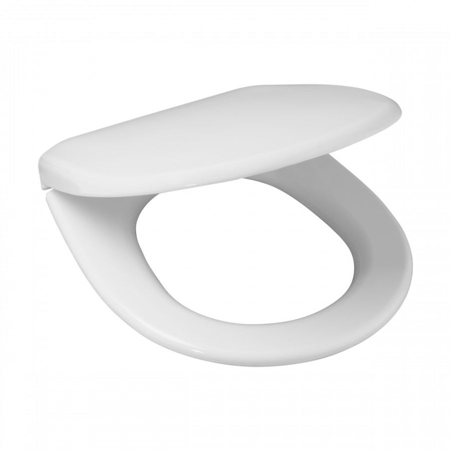 ERA Сиденье с крышкой полипропилен, с металл. петлями. JIKA