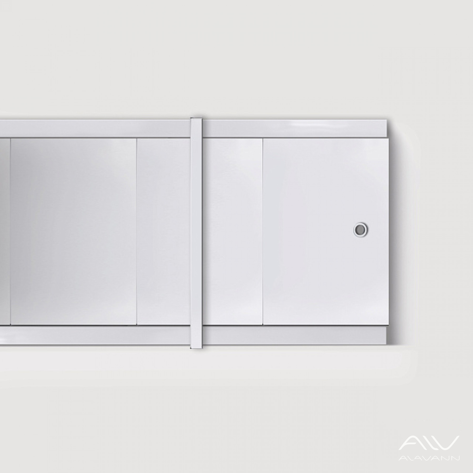 ОПТИМА_Decor Экран для ванны 150 см,ПВХ с офсетной печатью,(нежный шёлк -052), ALAVANN