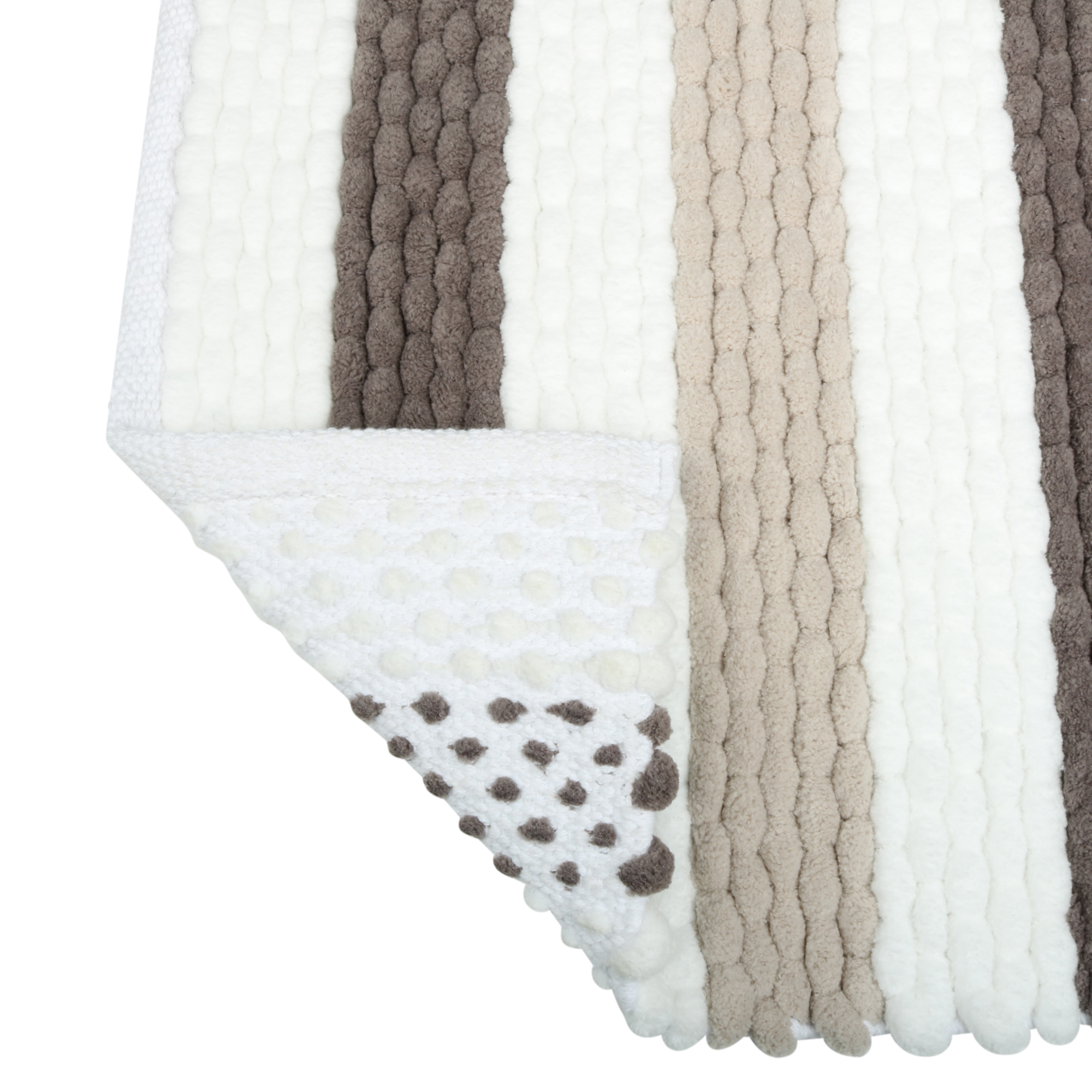 Коврик для ванной 1-ый Fixsen AMBER, FX-8040Z, mix (серый+бежевый+белый), 50х80см