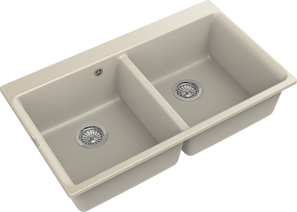 RIVELATO Мойка AXEL 90-2D  2-чаши 870*520мм beige scuro арт.
