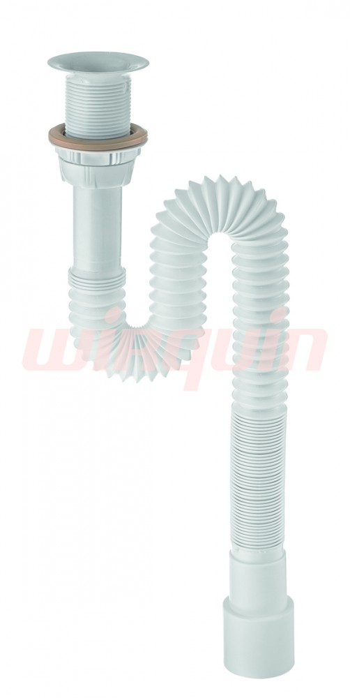 Сифон гофрированный 1¼ х 40/50 мм, L1200 мм, выпуск пластик