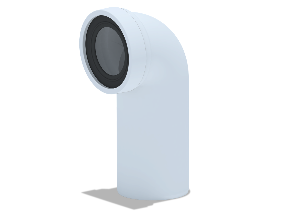 Труба фановая АНИ Пласт W9220 110 мм 90 градусов