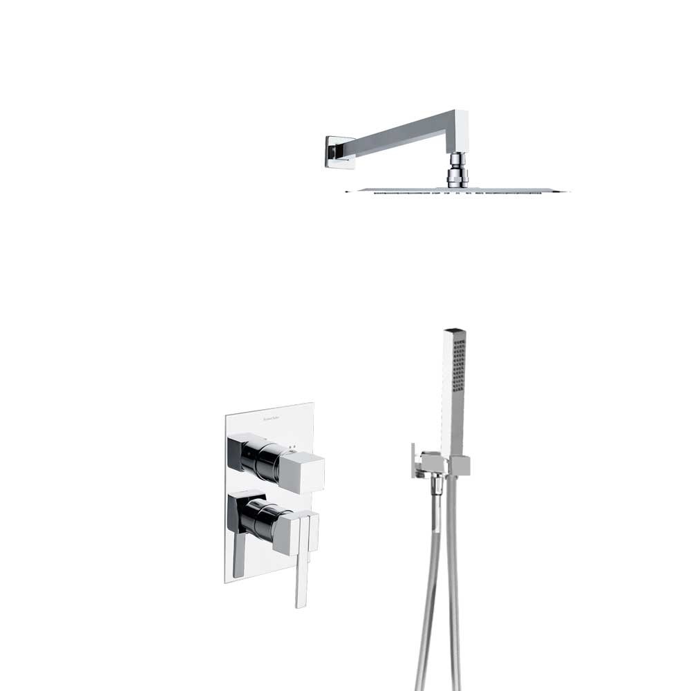 Встраиваемая душевая система с тропическим душем и душевым комплектом KUATRO NK K4915021