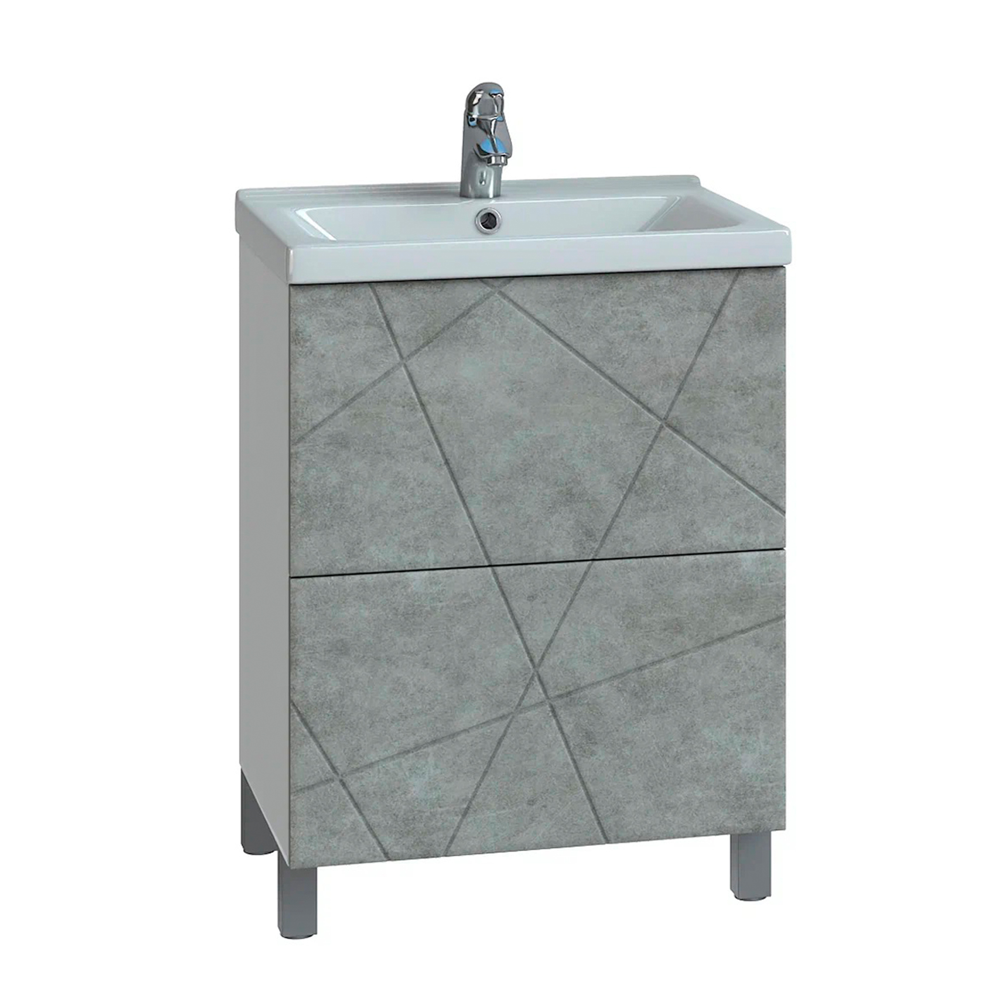 Тумба под раковину VIGO Geometry 60 напольная бетон (015 бетон)