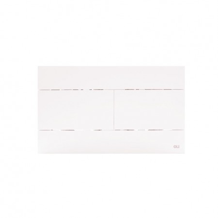 659041 Панель механ. двойная SLIM, пластик белый, OLI