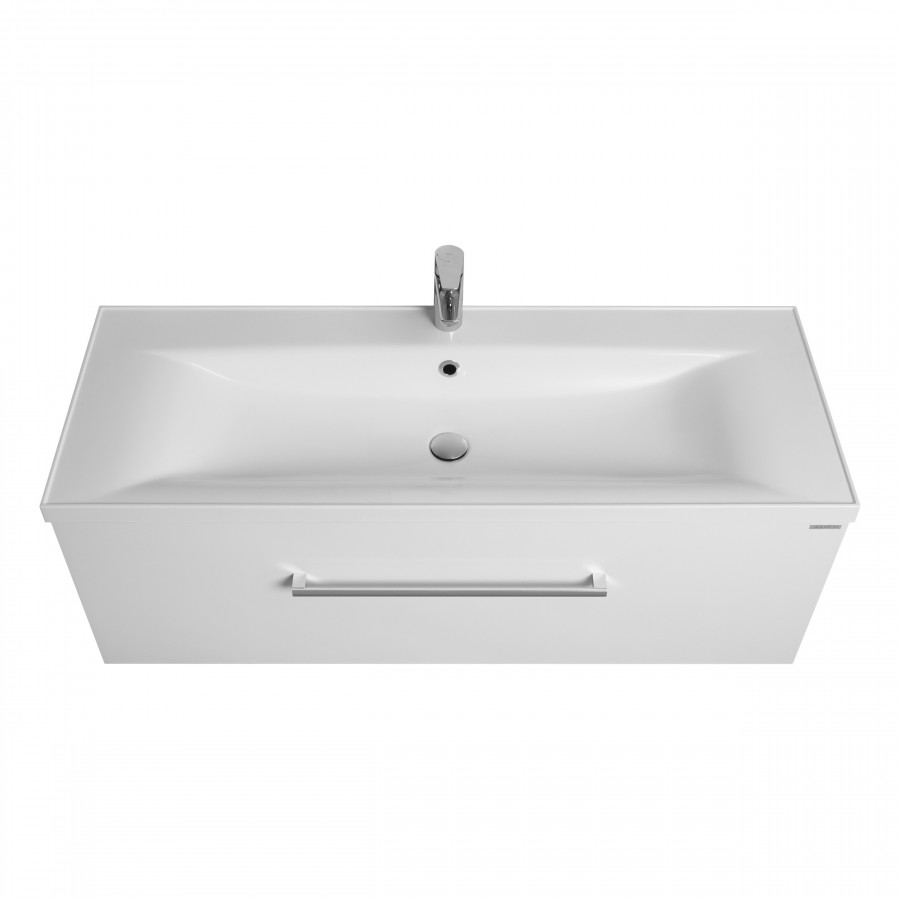 Тумба МАДРИД 120 М, белая (под раковину АЙРИС М 120, АЙРИС 120, ПРЕМЬЕР М 120, ПРЕМЬЕР 120)