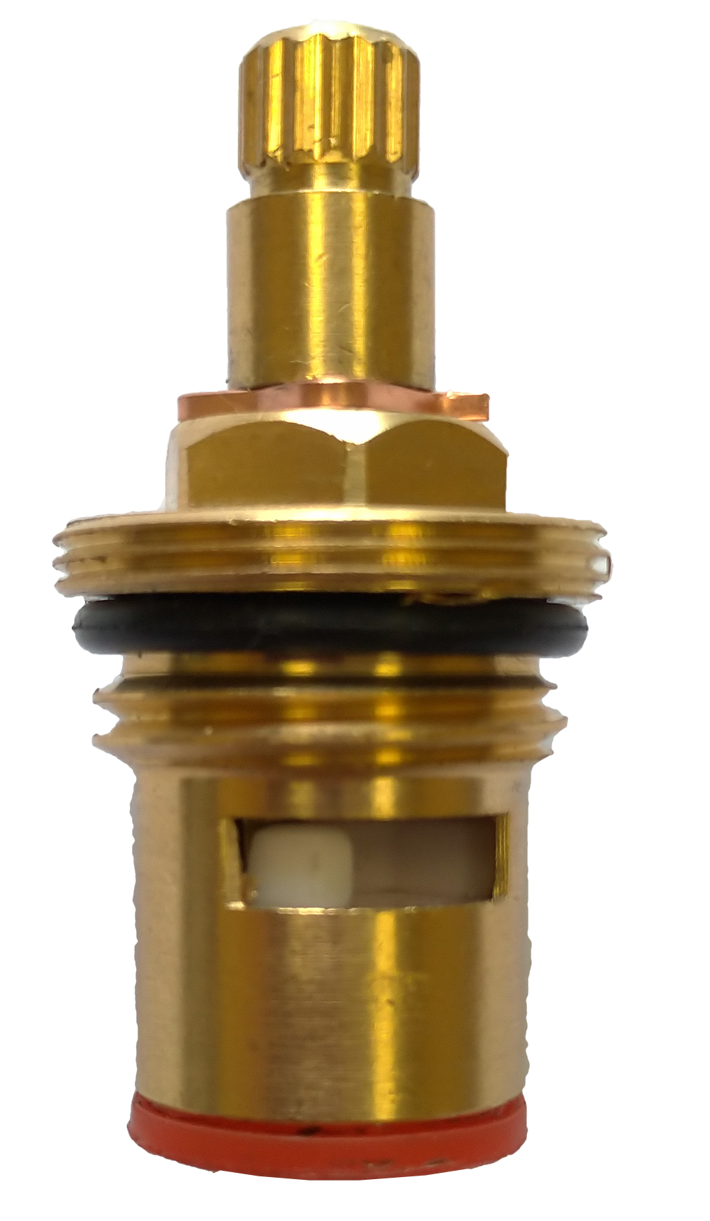 Кран-букса керамическая ПРОФСАН 1/2" 15 шлицов 2 резьбы PSM-1291-15