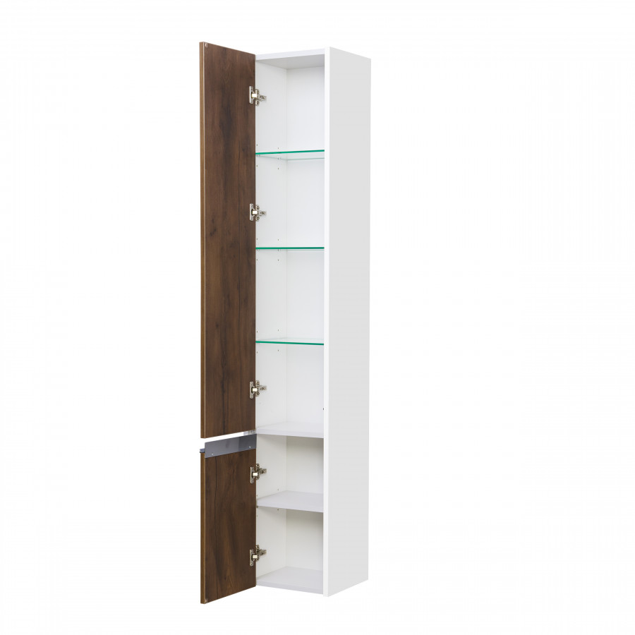 Шкаф-колонна КАПРИ 30, подвесная, левый, таксония темная