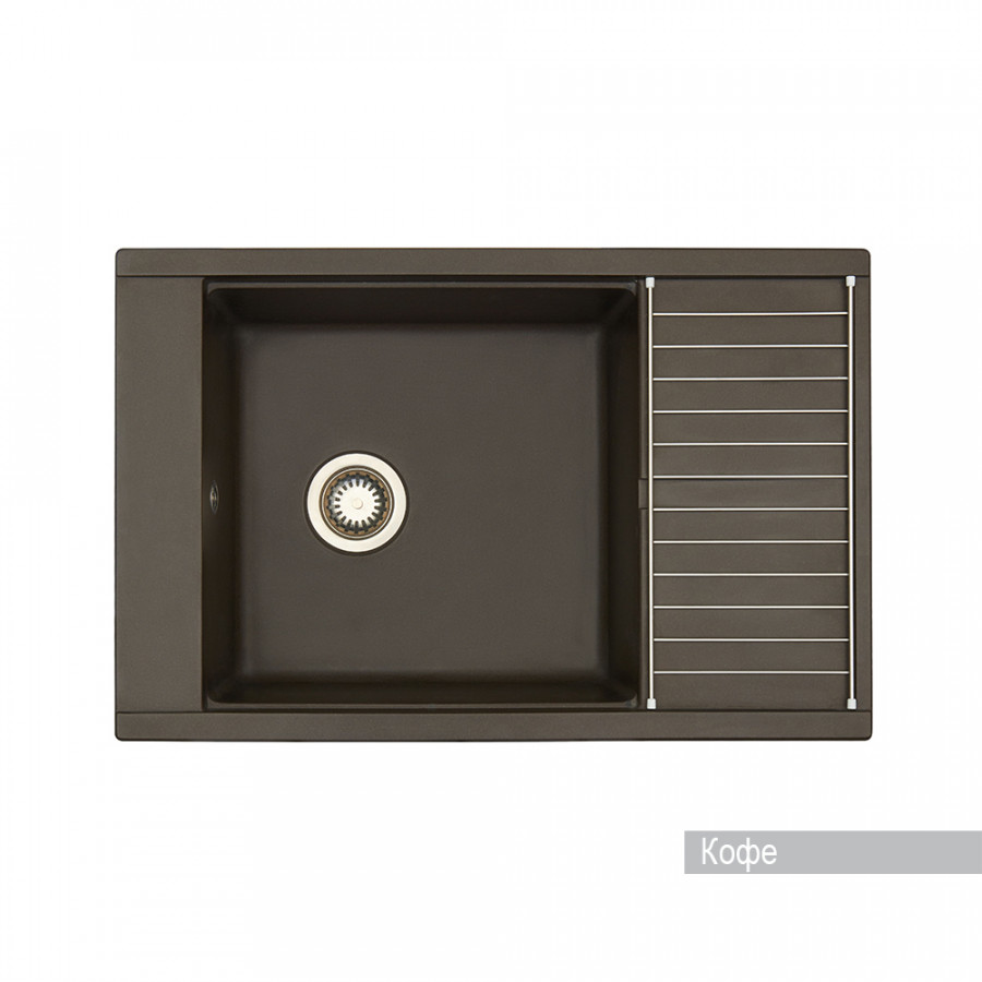 Мойка для кухни Делия 78 787x516x218 мм, прямоуг. с крылом, кофе