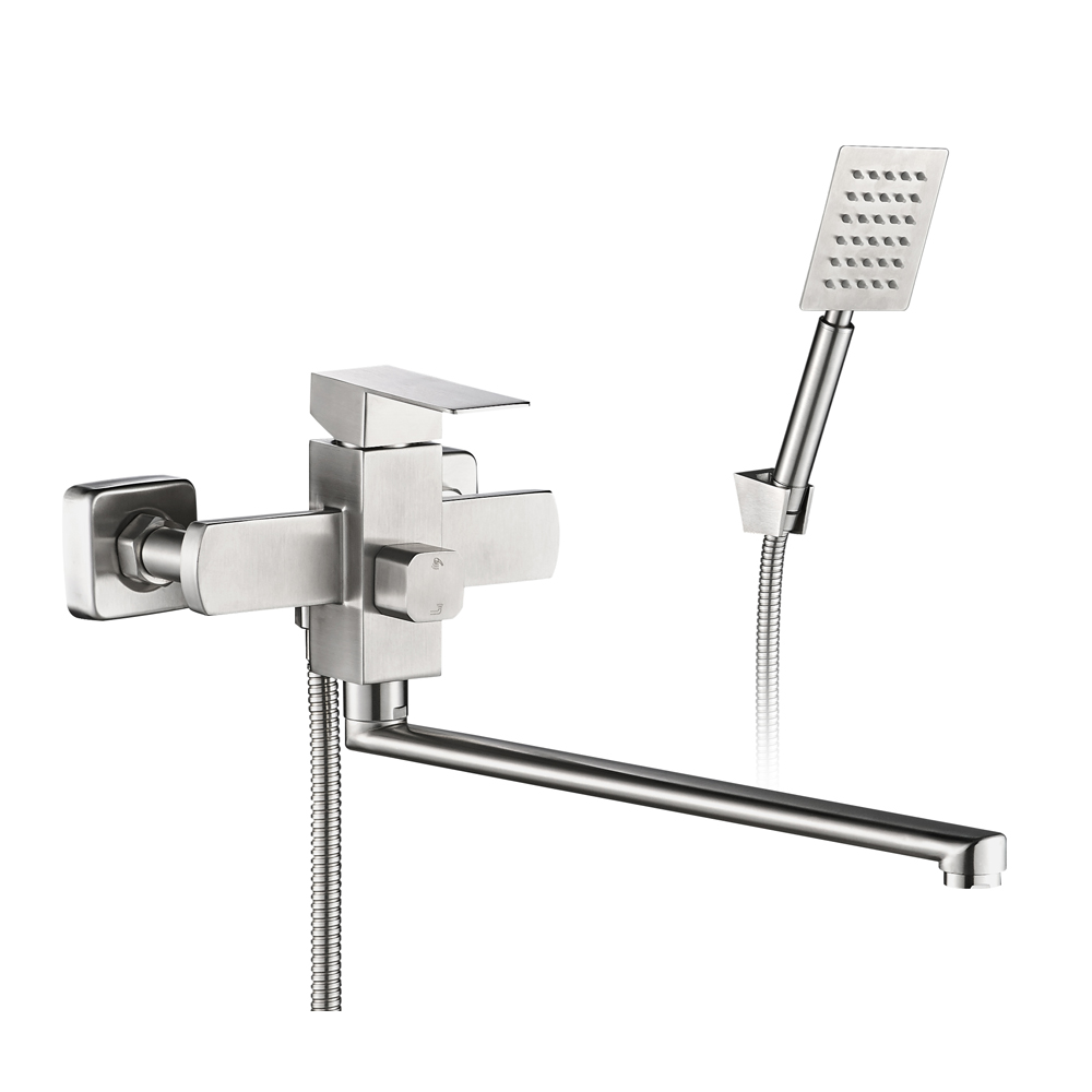 Смеситель для ванны нержавеющая сталь с длинным изливом  KUBUS, KUB13-320