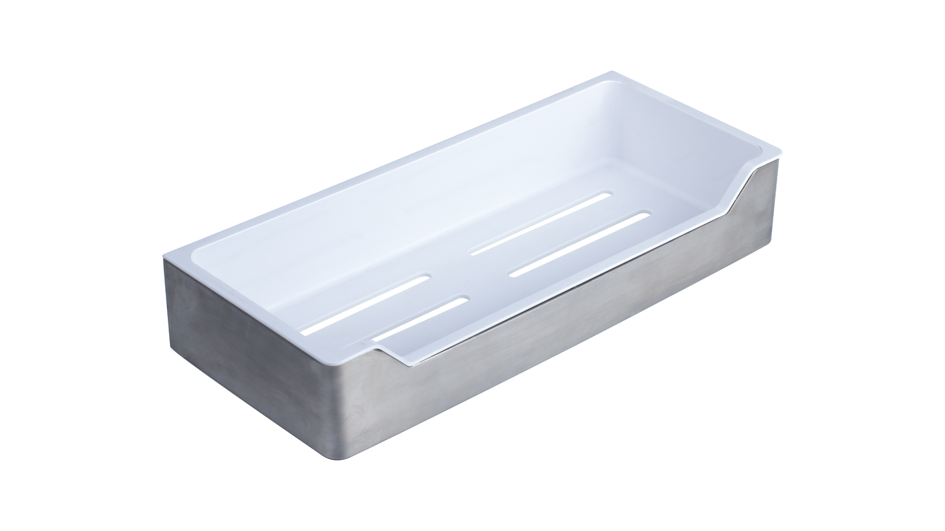 Полка прямоугольная одноэтажная с пластиковой вставкойFIXSEN HOTEL (FX-31003C)