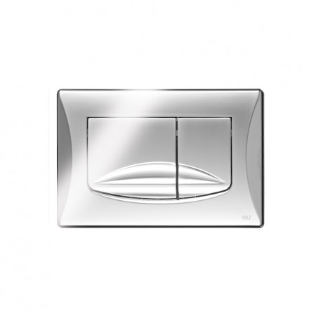 638504 Панель механ. двойная RIVER DUAL, пластик, хром глянцевый, OLI