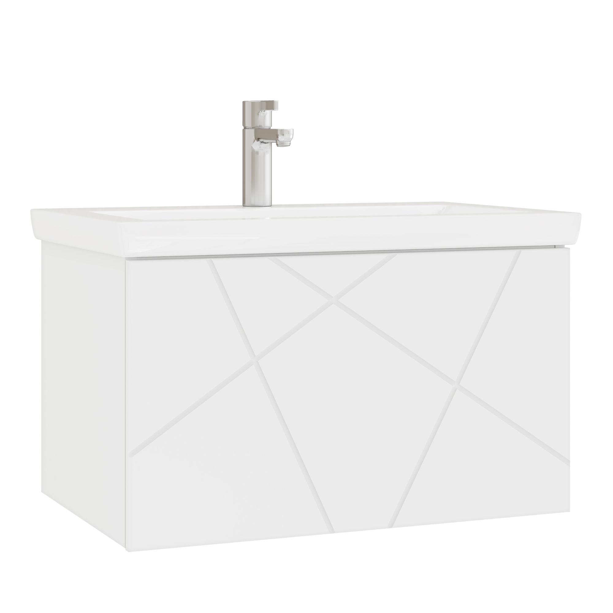Тумба под раковину VIGO Geometry 60 подвесная белый (033)