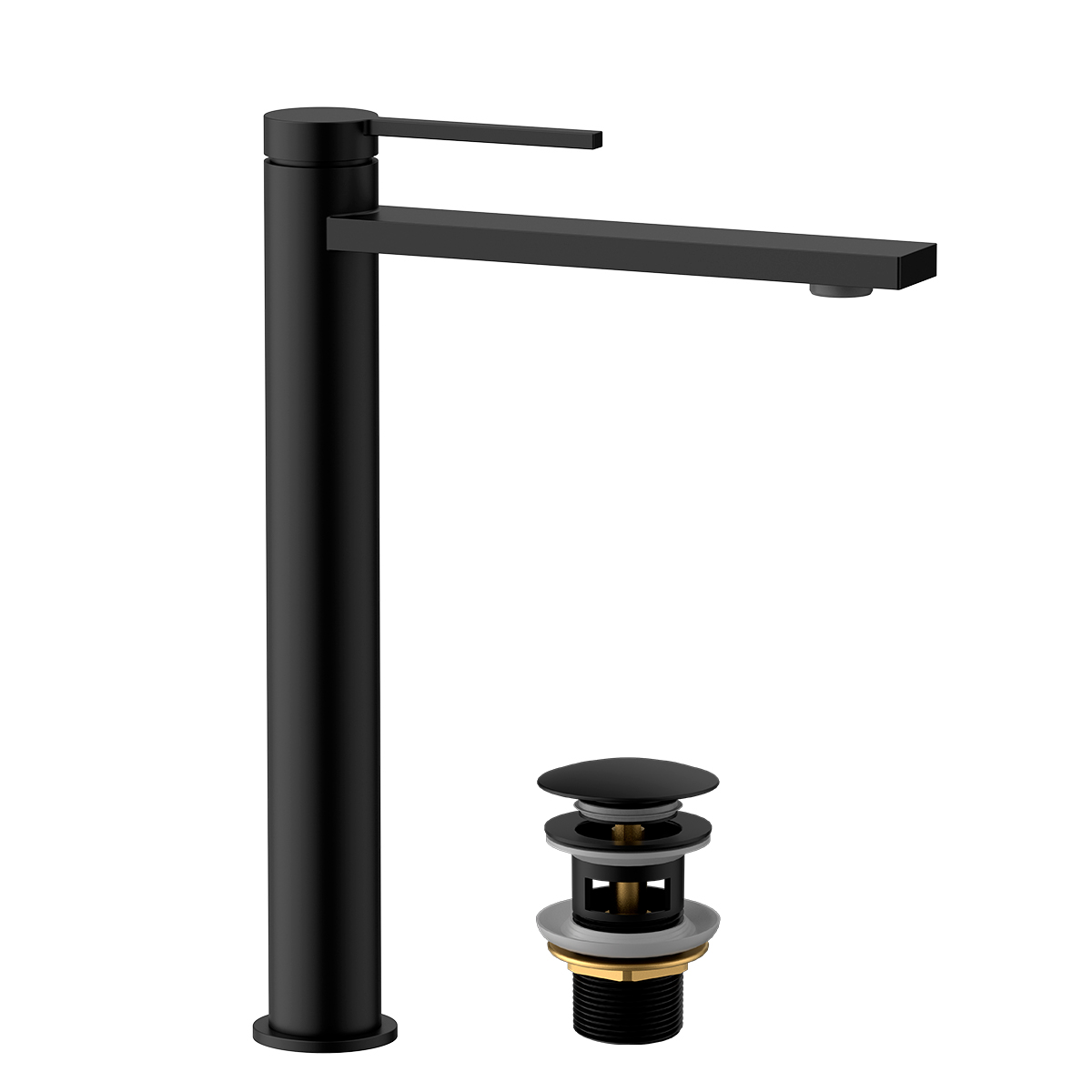 Смеситель Valday LMF-8115B-BL для раковины высокий