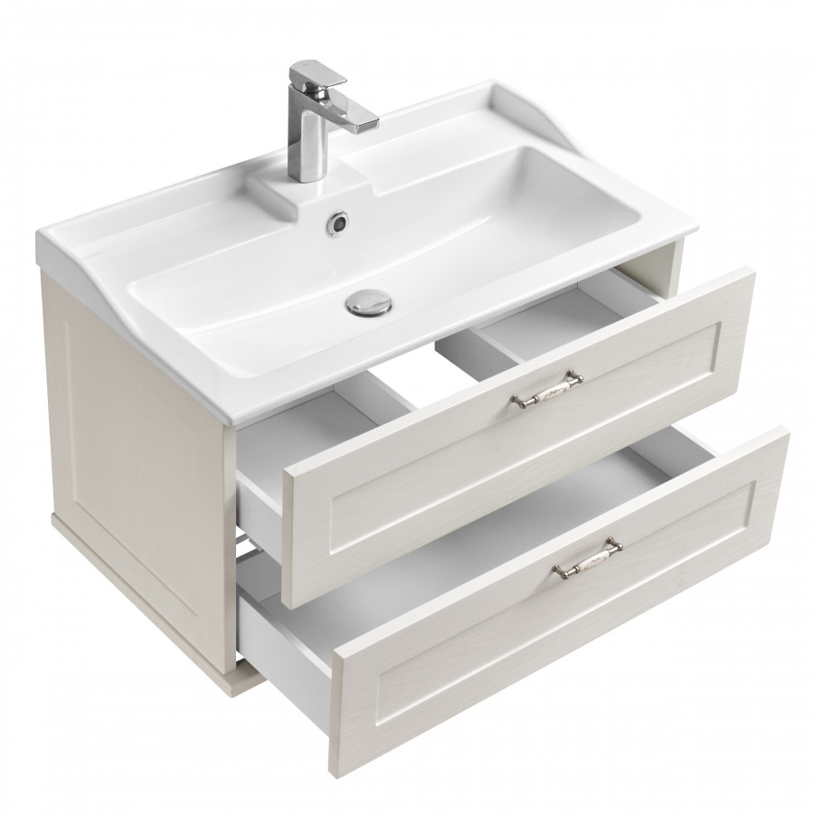 Тумба ЛЕОН 80, дуб бел. (под раковину ФАБИА 80, ПРЕМЬЕР М 80)