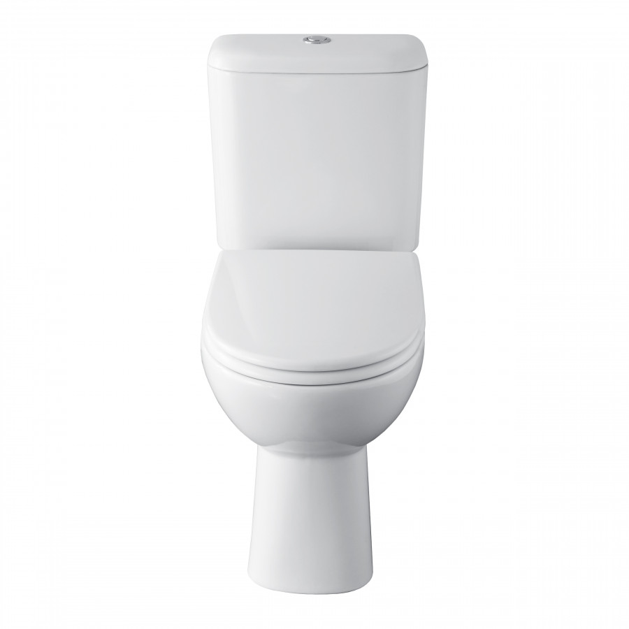 ACCESS Унитаз-компакт, горизонтальный выпуск, 2-х режимная арматура, сиденье дюропласт Soft-close, C