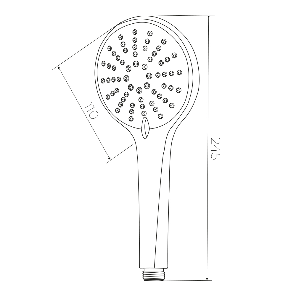 Лейка душевая 3 режима, LD053