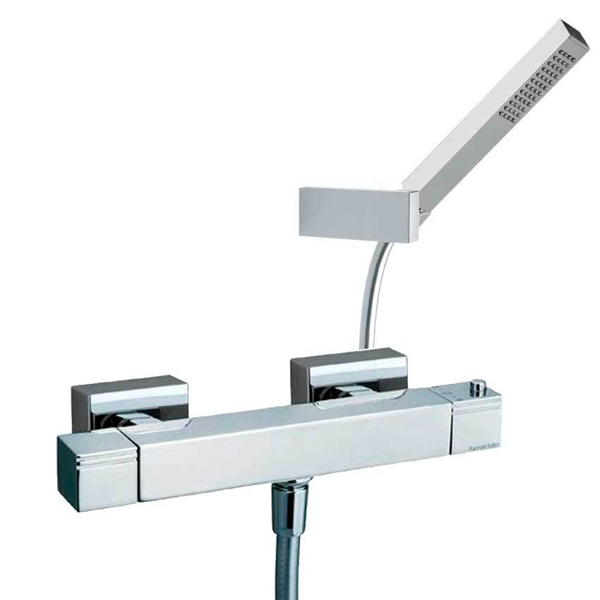 Термостатический смеситель для душа наружнего монтажа с душевым комплектом KUATRO 4734MK