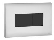 641019 Панель пневм. двойная KARISMA, пластик, хром глянц., soft-touch черн., OLI