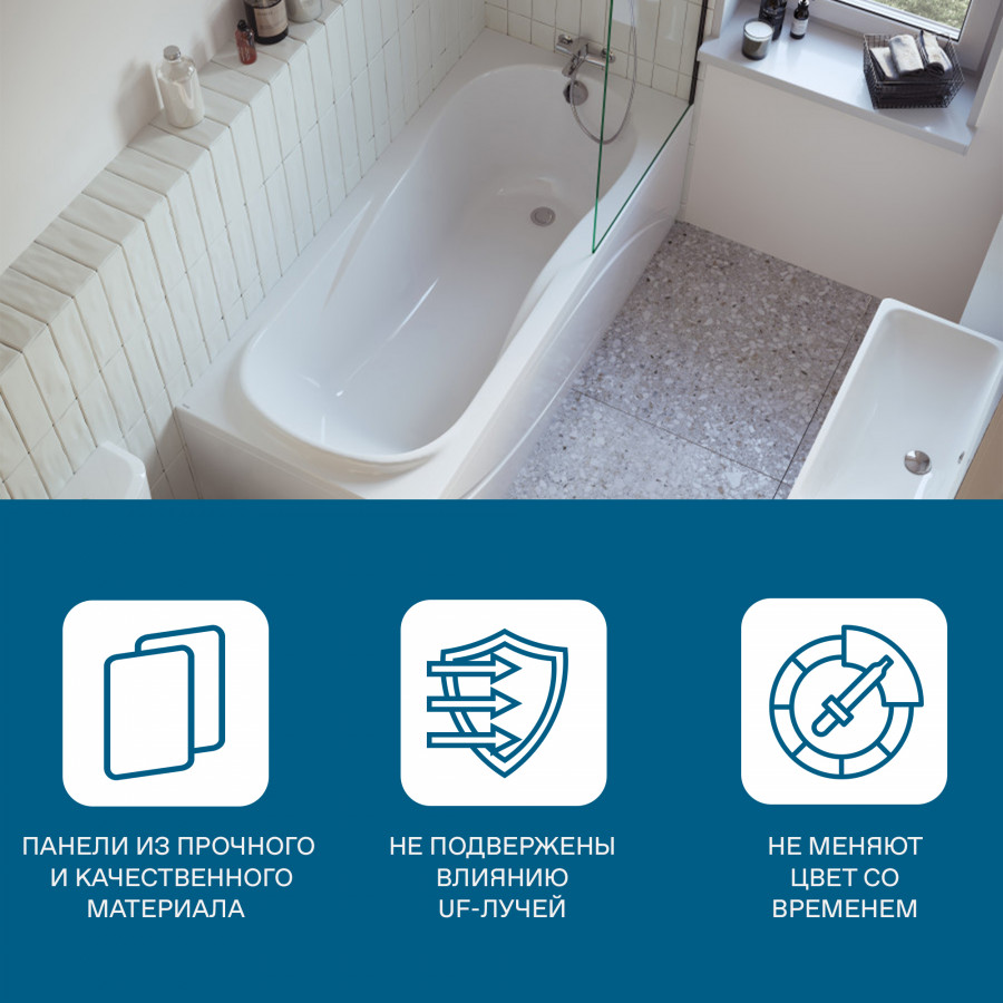 Фронтальная панель для ванны КАЛЕДОНИЯ 150 см., САНТЕК