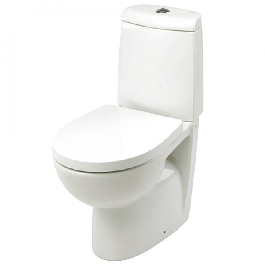 VICTORIA NORD Чаша унитаза напольного, горизонтальный выпуск, белая. ROCA