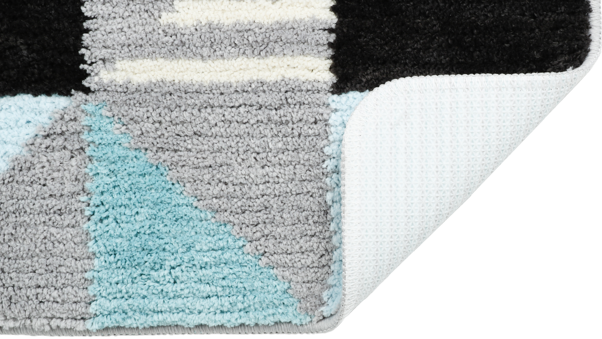 Коврик для ванной Fixsen Visa 1-ый FX-5005Z, серо-бирюзовый, 50х80см 