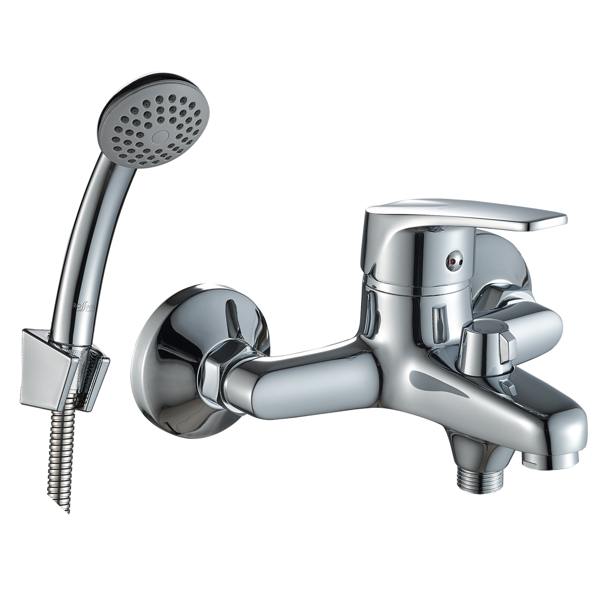 D40 Смеситель для ванны, монолитный излив 154мм(к/40), р/ОД, хром, ROS, D40-30