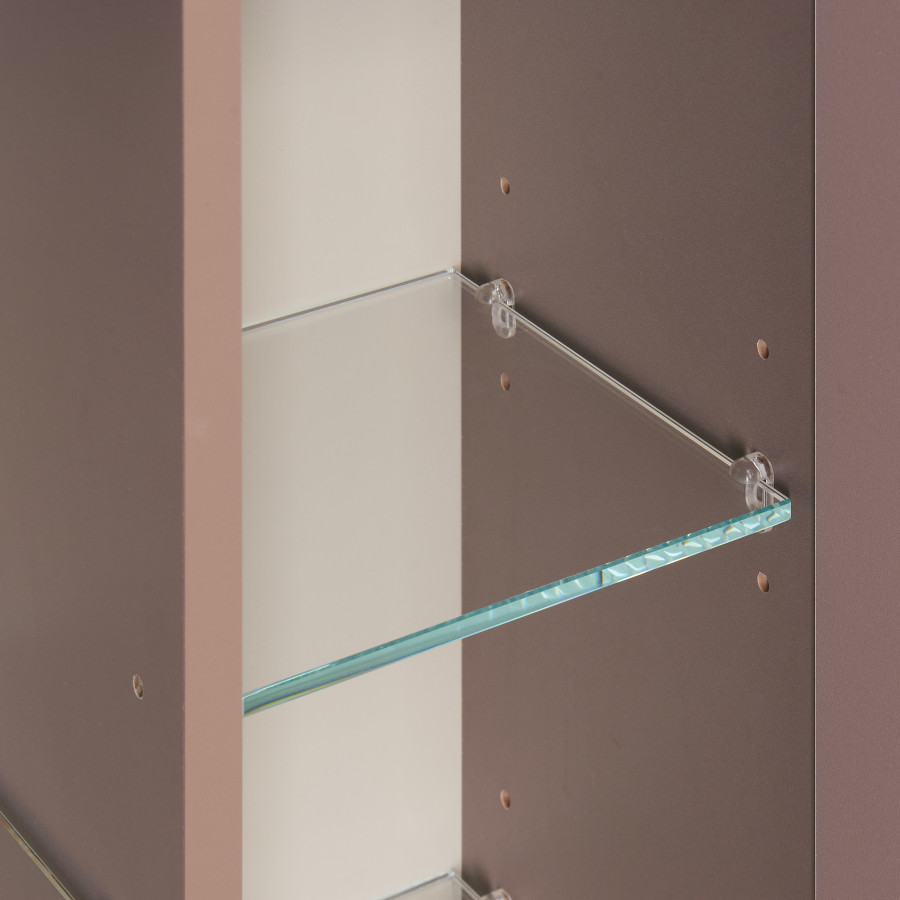 Шкаф-колонна АР-ДЕКО 40,  двустворчатая, подвесная, кашемир