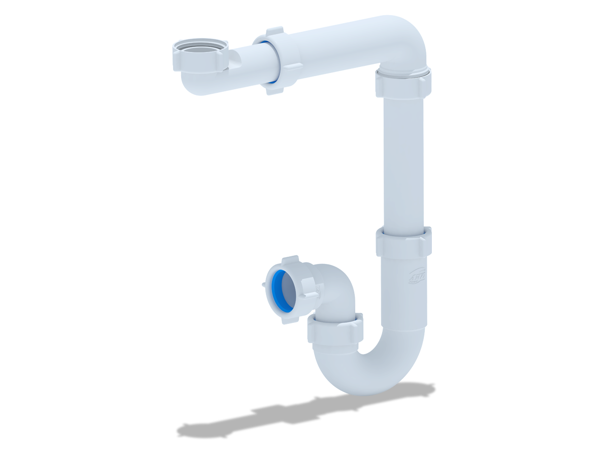 Сифон для умывальника 1 1/4 х 32 без выпуска, выход для подключения к канализации 32 мм, ANI PLAST