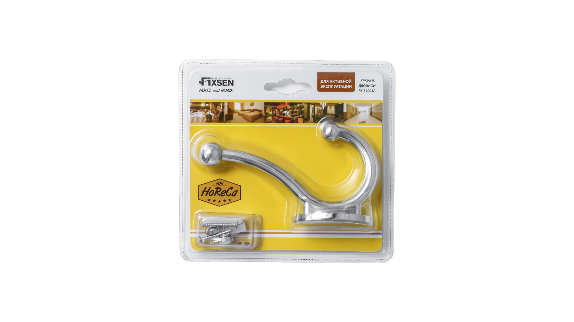 Крючок двойной FIXSEN HOTEL (FX-31005A)