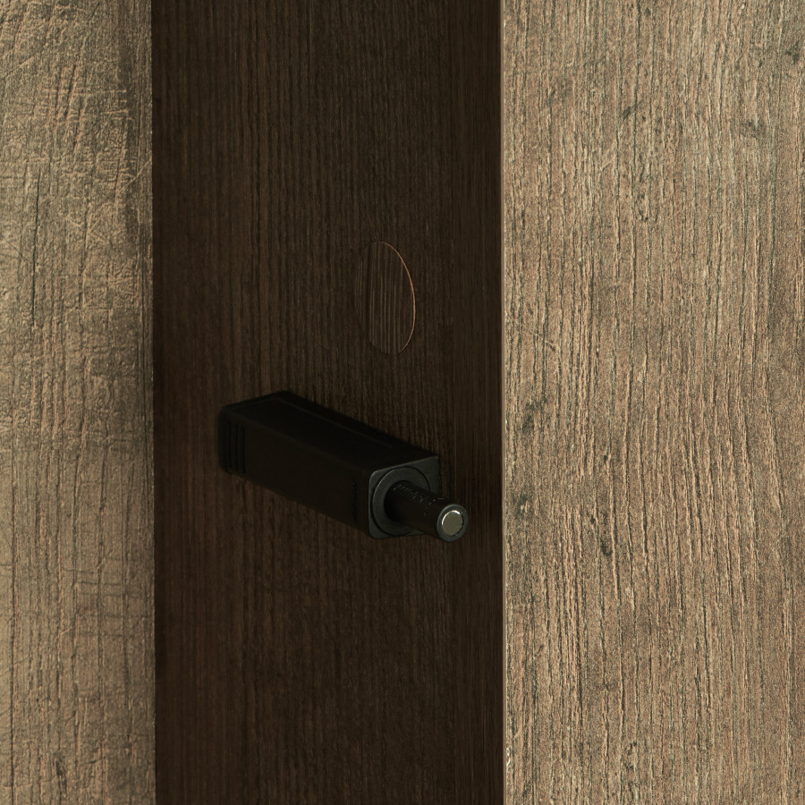 Шкаф ТЕРРА 35, подвесной, дуб кантри, антрацит