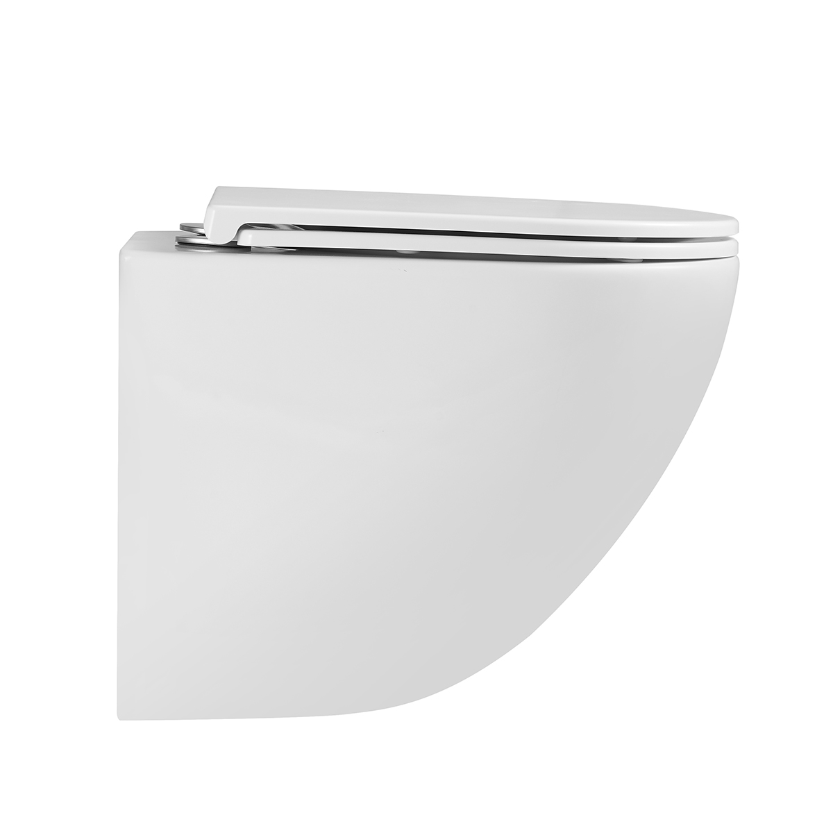 GLAZER WHITE Унитаз подвесной безободковый с сиденьем микролифт, LM, 9614003