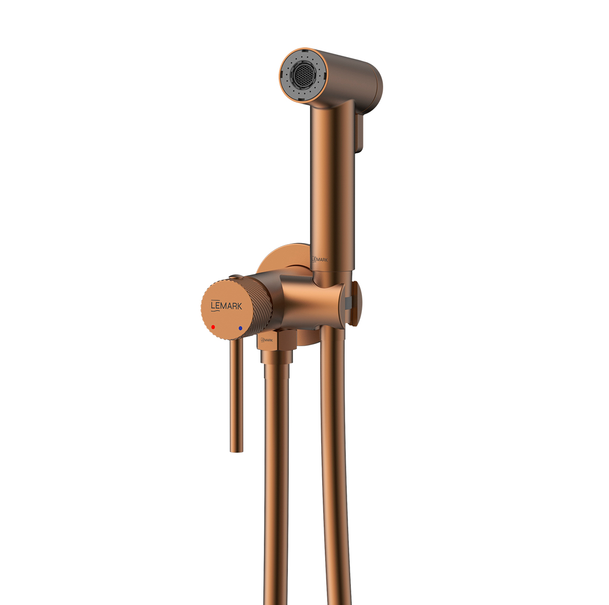 Смеситель Karelia LMF-2018S-BRRG с гигиеническим душем, встраиваемый