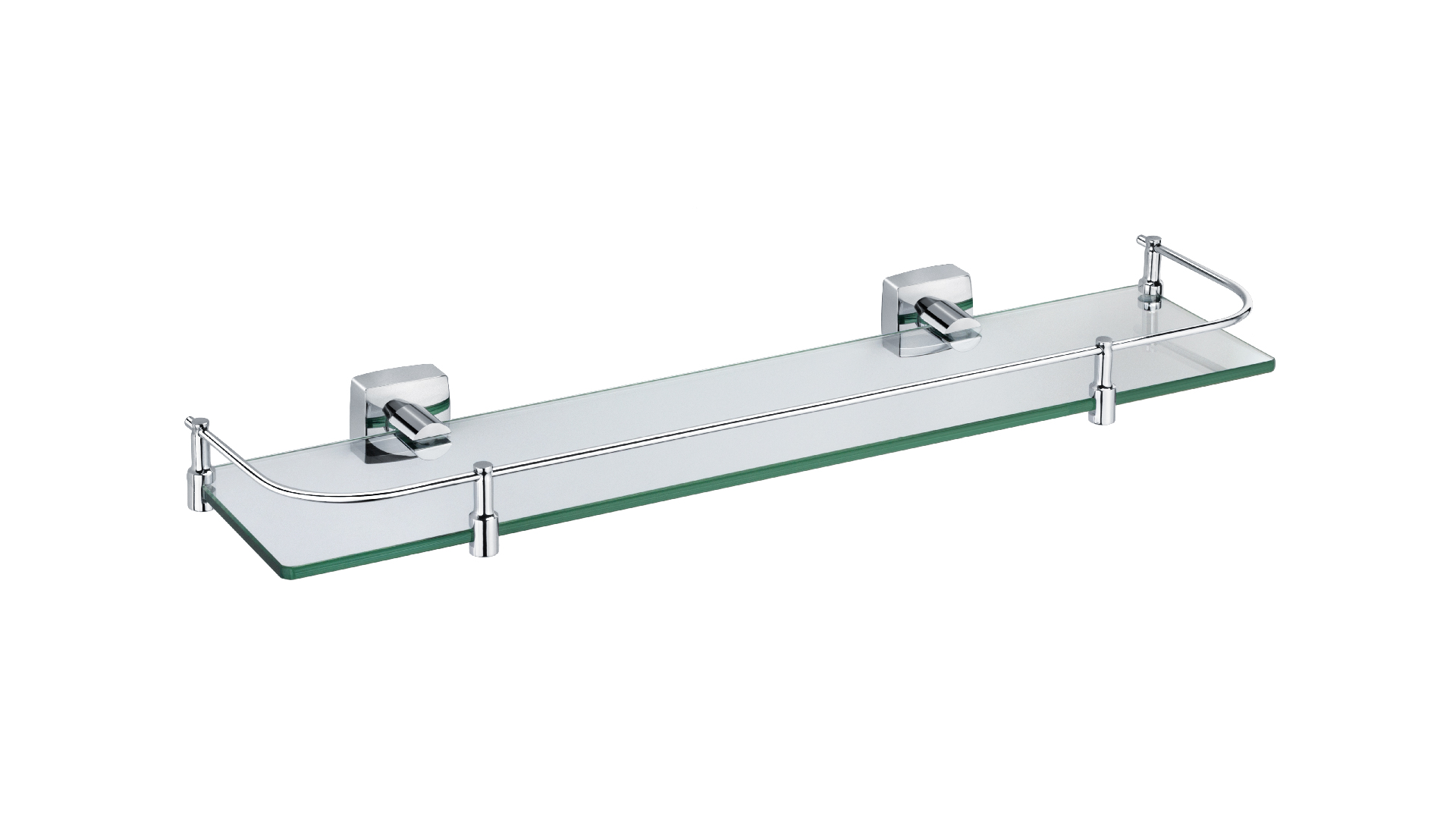 Полка стеклянная с ограничителем FIXSEN Kvadro (FX-61303B)
