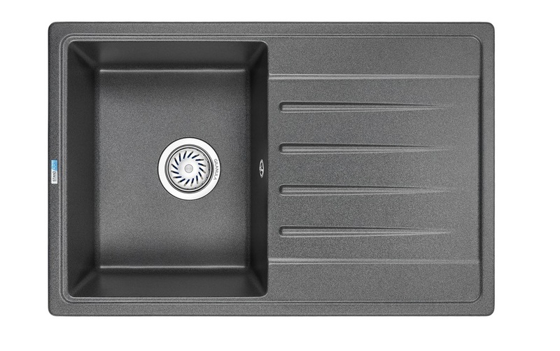 Кухонная мойка GRANULA (7602, ГРАФИТ)