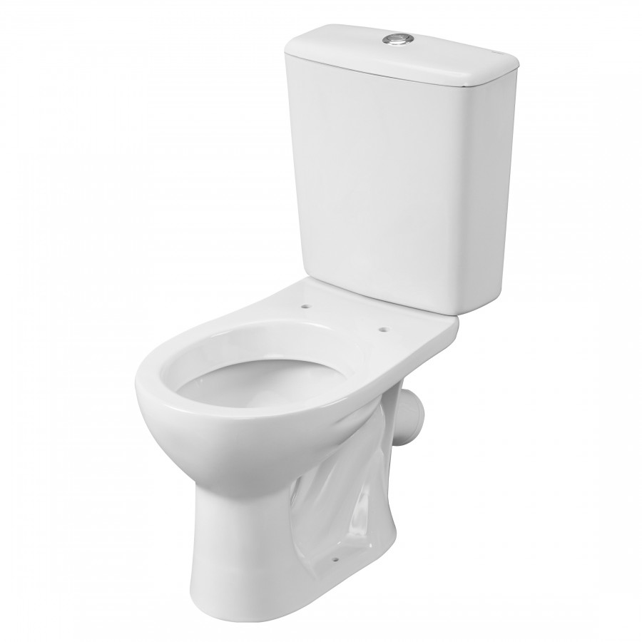 Унитаз-компакт "Орион" косой выпуск, с кнопочной арматурой и сиденьем SANTERI