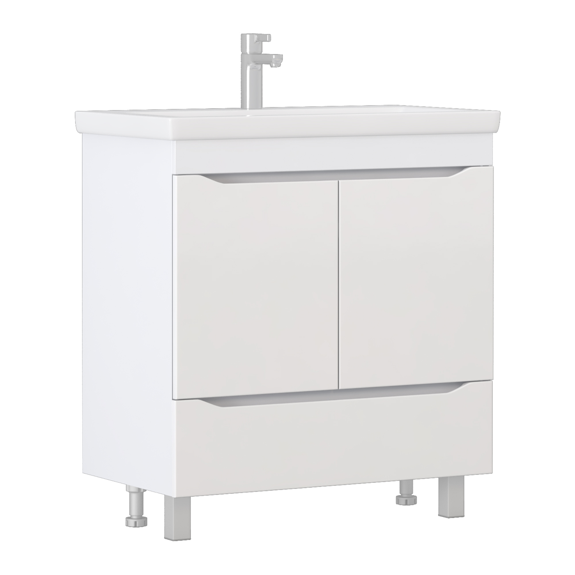 Тумба под раковину VIGO Grani 80 напольная белый (286)