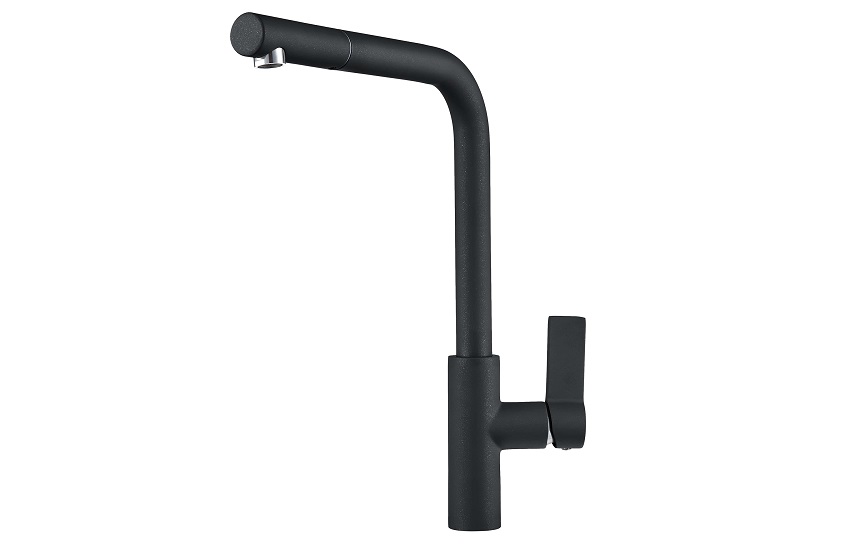 2502, ШВАРЦ Смеситель для кухни однорыч.,черн., метал., GRANULA