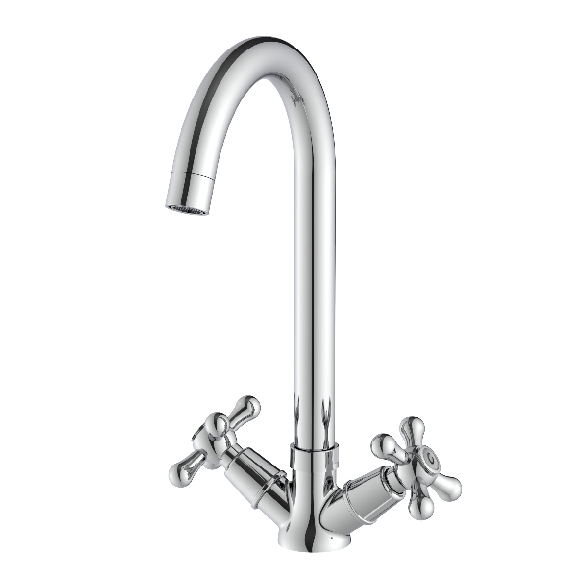 Promotion Смеситель для кухни, круг.пов.излив 300мм держ.на теле лейка, р/ДВ, хром, LM, LM6045C