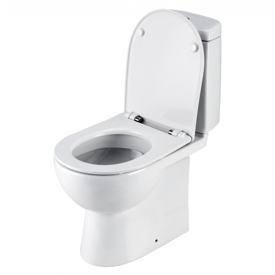 ОСТИН Унитаз-компакт, универс. вып., 2-х р. арм. Oli, сид. дюр. Soft-close, Clip up (тонкое), САНТЕК