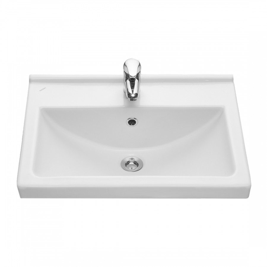 Умывальник "Визит-55" (55х40см) с переливом, белый SANTERI