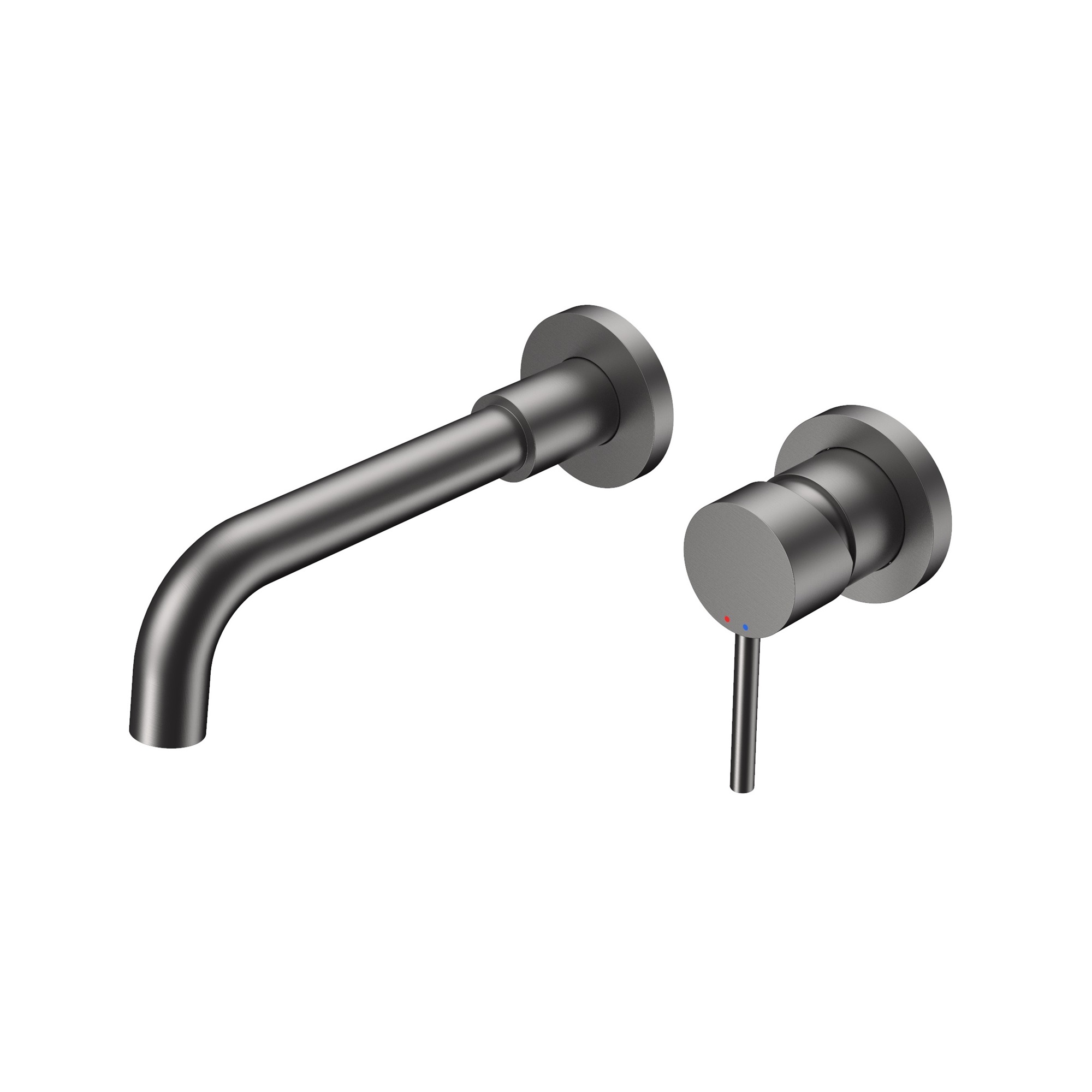 Смеситель для раковины VENTAS R скрытого монтажа, раздельный, оружейная сталь, BERGES