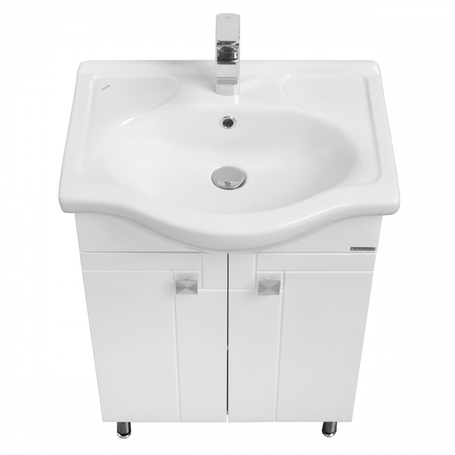 Тумба ФИДЖИ 60, белая (под раковину СЕЛИГЕР 60)