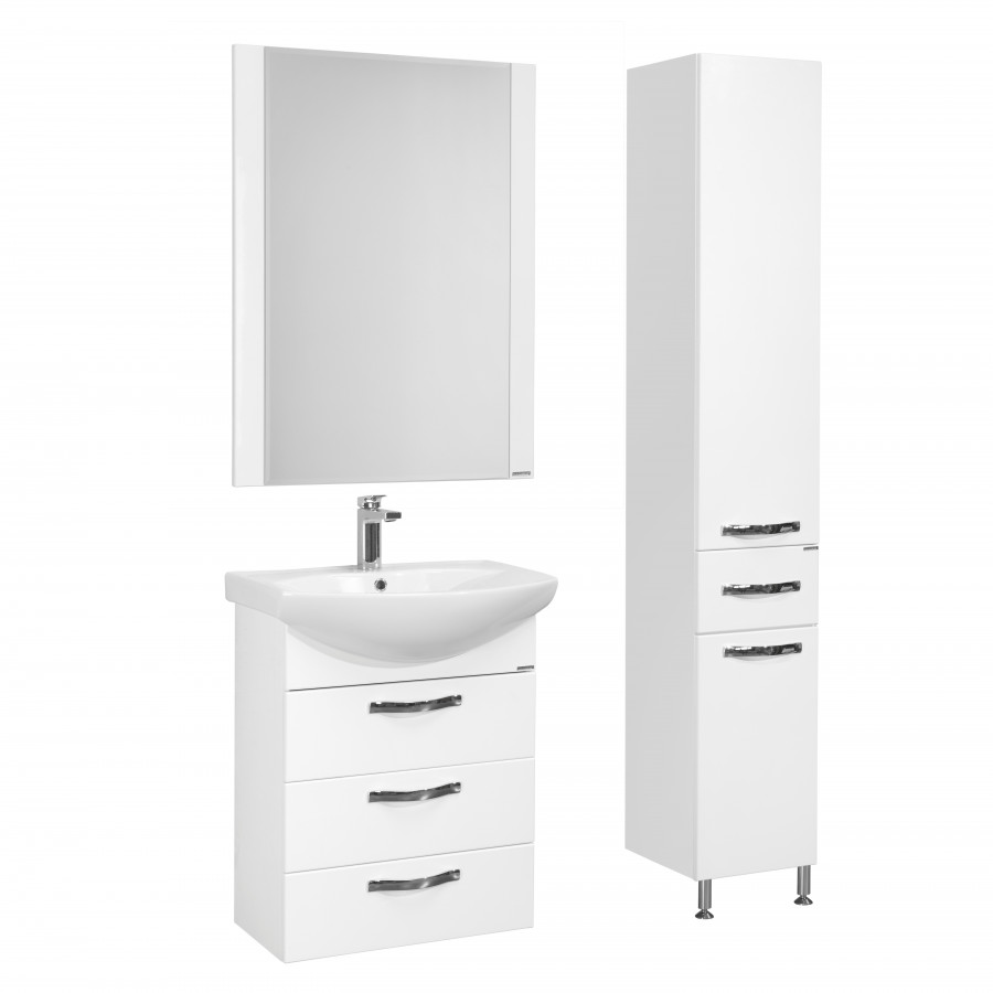 Шкаф-колонна АРИЯ Н 34, напольная, белая