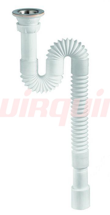 Сифон гофрированный 1¼ х 32/40 мм, L800 мм WIRQUIN