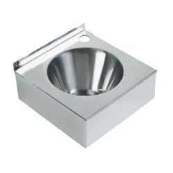 Раковина из нержавеющей стали настенная  квадратная антивандальная 140х300х300 мм, 13038.B, шт